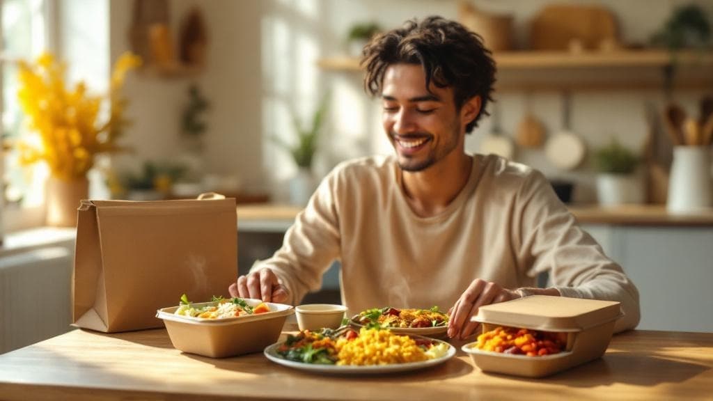 Home chef preparing fresh meals